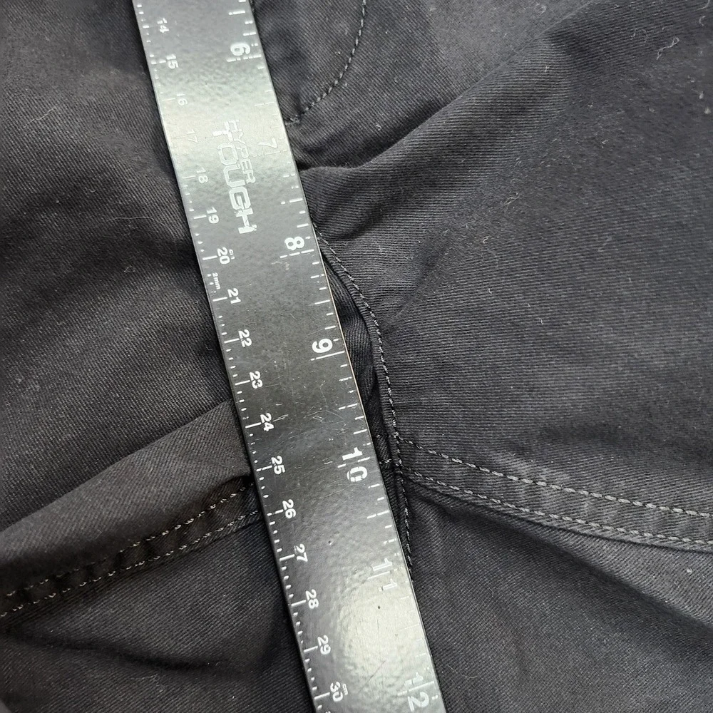 LOFT Monroe 6" Shorts Womens 12 Black Curvy Mid Rise Chino Twill New Tags - Picture 4 of 10